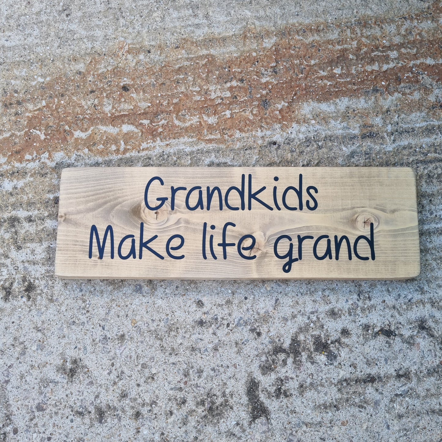 Grandkids make life grand wooden sign