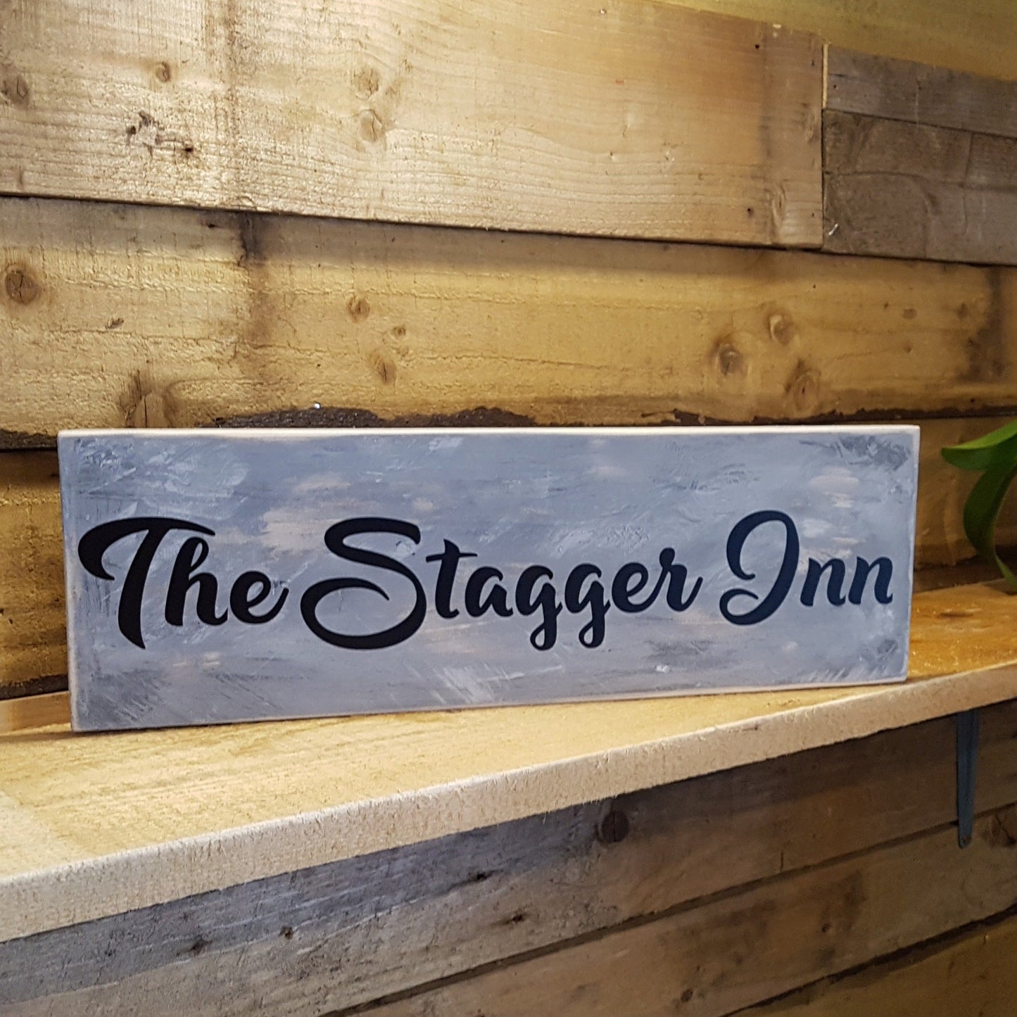 The Stagger Inn Wooden Sign