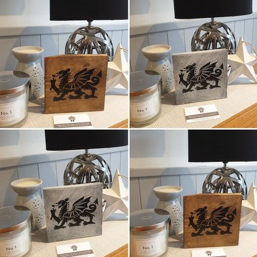 Welsh Dragon Sign (teak)