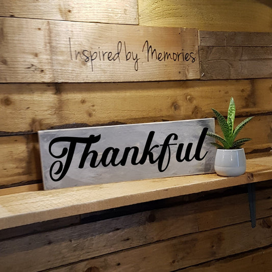 Thankful Wooden Sign